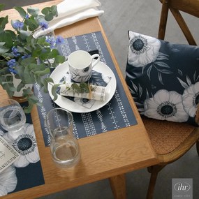 Textil tányéralátét 48x33 cm Holly Flower - IHR