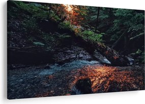 Hegyi folyó képe (90x60 cm)