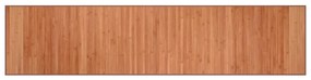 négyszögletű barna bambusz szőnyeg 70 x 300 cm