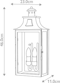 Elstead Lighting KENDAL KENDAL Fali lámpa 2x60W/E14 IP44