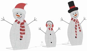 Világító Hóember Család 3 pcs Meleg fehér Poliészter