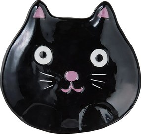 HALLOWEEN dekor tányér 16 cm , cica
