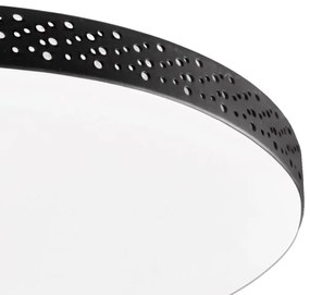 LED Fürdőszobai mennyezeti lámpa MOON LED/18W/230V fekete IP44