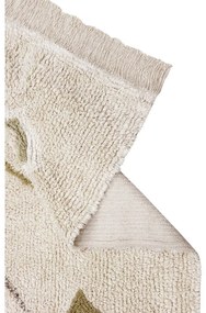 Bézs mosható kézi szövésű pamut szőnyeg 170x240 cm Kaarol Earth – Lorena Canals