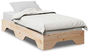 ágy matrac nélkül rakásolható 80x200 cm tömör fa