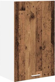 vidaXL Függő szekrény ajtóval Régi fa és fehér 50 x 31 x 80 cm Faanyag