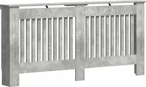 vidaXL Radiátor fedezék Beton Szürke 172 x 19 x 81,5 cm Faanyag
