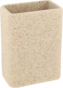 Stílusos fürdőszobai bögre fogkrémhez Bézs