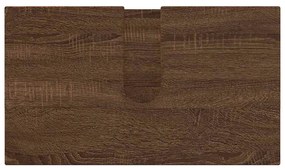 Fürdőszoba bútor szett 4 pcs barna tölgy 61 x 35 x 64 cm