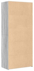 szürke sonoma szerelt fa magasszekrény 80 x 42,5 x 185 cm