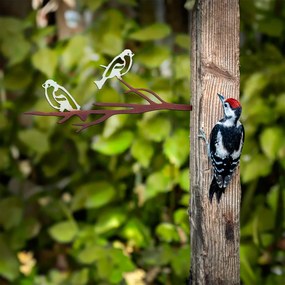 Bird fém kerti dísztárgy, 20×45 cm