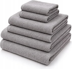 Livarno Home Frottír Törölköző Szett – 6 Db Szürke Pamut