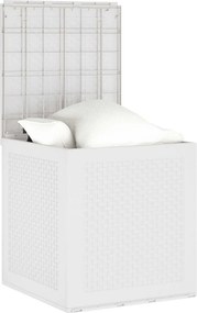 vidaXL Tároló Doboz tárolóval Fehér 55 x 53 x 57 cm Polipropilén