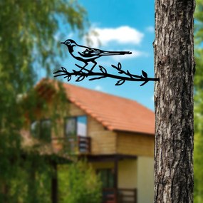 Bird fém kerti dísztárgy, fekete, 50×20 cm – TR565TNL1303