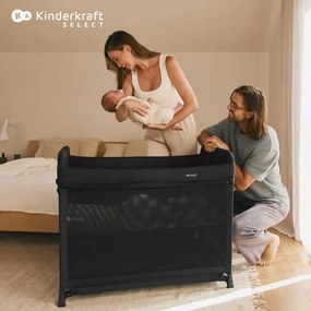 KINDERKRAFT SELECT - Utazó kiságy MOON DREAM fekete
