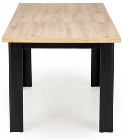 Aseado étkezőasztal, artisan tölgy / fekete