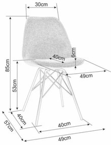 Olivazöld étkezőszék KEN BREGO