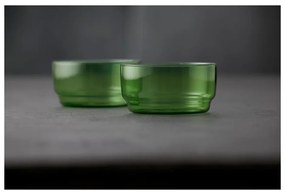 Zöld üveg tálka szett 2 db-os 500 ml Torino – Lyngby Glas