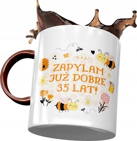 Bordó Bögre Születésnapra 35 35-es 35-ös Ajándék Nyomtatott Fotóval
