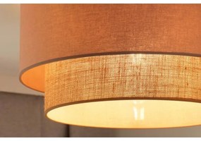 Duolla - Mennyezeti lámpa BOHO 1xE27/15W/230V átm. 45 cm bézs/barna