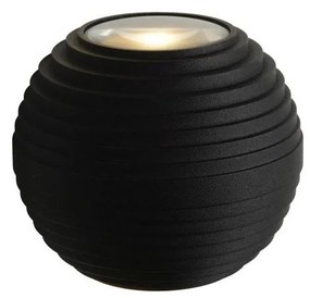Lucide 17804/06/30 - LED kültéri fali lámpa AYO 2xLED/3W/230V fekete