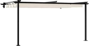 vidaXL Pavilon Krém 400 x 300 x 200 cm Poliészter