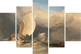 Kép - William Turner, Fishing Boats with Hucksters Bargaining for Fish, reprodukciók (150x105 cm)