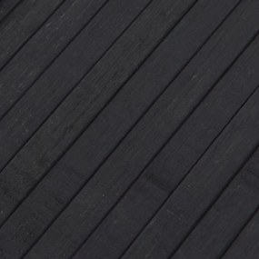 négyszögletű szürke bambusz szőnyeg 80 x 100 cm