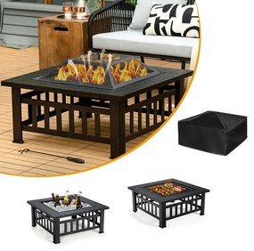 3 az 1-ben tűzrakóhely szikrahálóval