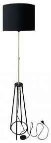 Állólámpa TEGOLA 1xE27/60W/230V fekete/arany