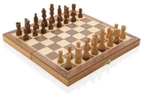 Procart Sakkjáték, 32 figura, méret 29,5 x 29,5 x 3,5 cm, fa tábla