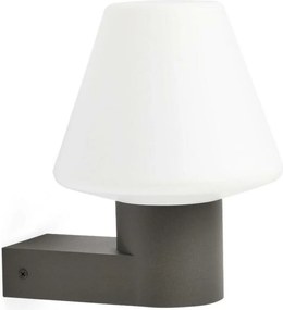Faro Mistu fali lámpa sötétszürke, E27, IP44, alumínium, modern design