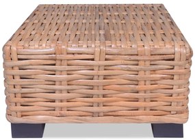 Természetes rattan dohányzóasztal 45 x 45 x 30 cm