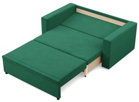 Zeus kanapé, bársony, hab töltet, egyenes kartámasz, zöld