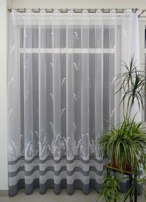 Mg Függöny jacquard 35686 Fehér 420x250cm kész Bt K