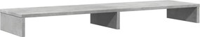 vidaXL betonszürke szerelt fa monitorállvány 100 x 27 x 10 cm
