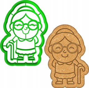 Mézeskalács- és kekszlyukasztó Forma Nagymama És Nagypapa Napjára Nagymama