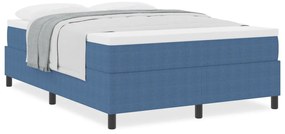 Box Spring Ágy matraccal Kék 140x200 cm Kordszövet