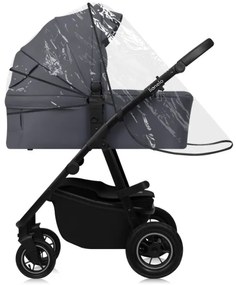 Lionelo - 3 az 1-ben kombinált babakocsi AMBER PLUS Szürke Grafit