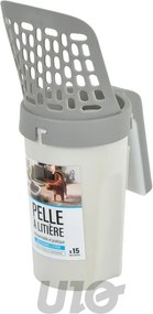 Világosszürke lapát 16x11 cm – Love Story