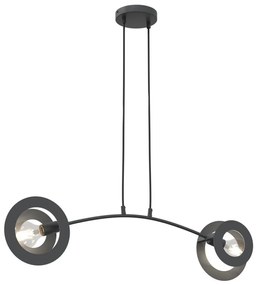 Csillár zsinóron EUFORIA 2xE27/15W/230V fekete