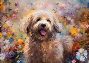 Üveg kép - Happy Dog II. (70x50 cm)