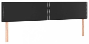 fekete műbőr LED-es fejtámla 180 x 5 x 78/88 cm