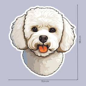 PIPPER. Matrica Bichon Méret: 60cm