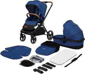 Lionelo - MIKA 2 az 1-ben kombinált babakocsi Blue Navy