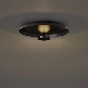 Modern mennyezeti lámpa matt fekete LED-del, 3 lépésben dimmelhető - Sombra