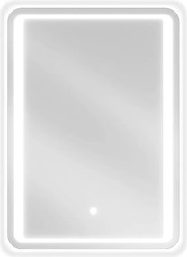 Mexen Zusa, LED fürdoszobai tükör háttérvilágítással 50x70 cm, 6000K, páramentes, 9808-050-070-611-00