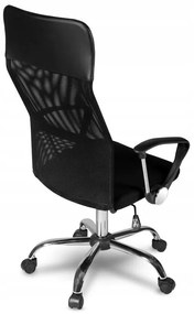 Forgó irodai szék, NEMO, hálós szövet, fekete színben