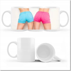 Fotó bögre Színes rövidnadrág Csajok