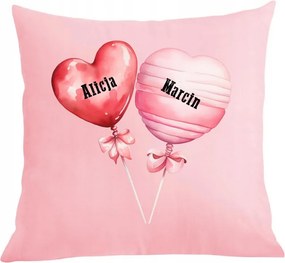 Valentin napi párna párnahuzat Személyre szabott ajándék